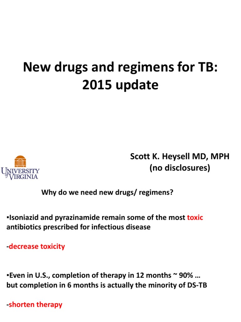 2015 Update on New TB Drugs and Regimens | PDF | Tuberculosis | Drugs