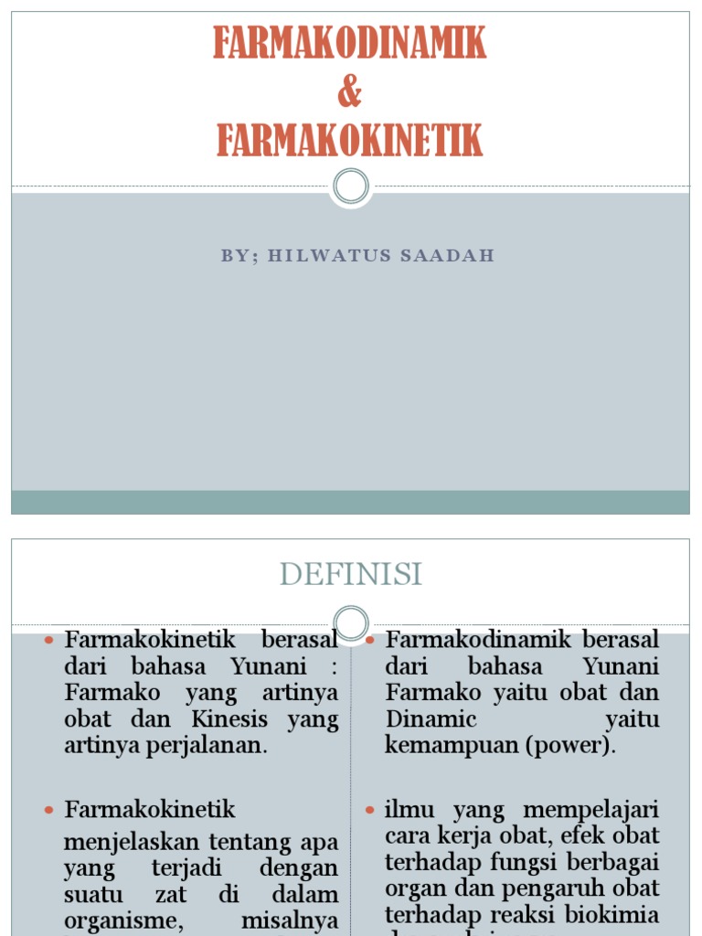 Farmakodinamik Farmakokinetik Pdf