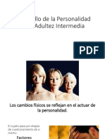 Desarrollo de La Personalidad en La Adultez Intermedia