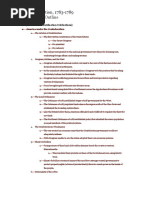 CHAPTER 7 Founding A Nation, 1783-1789 Chapter Study Outline