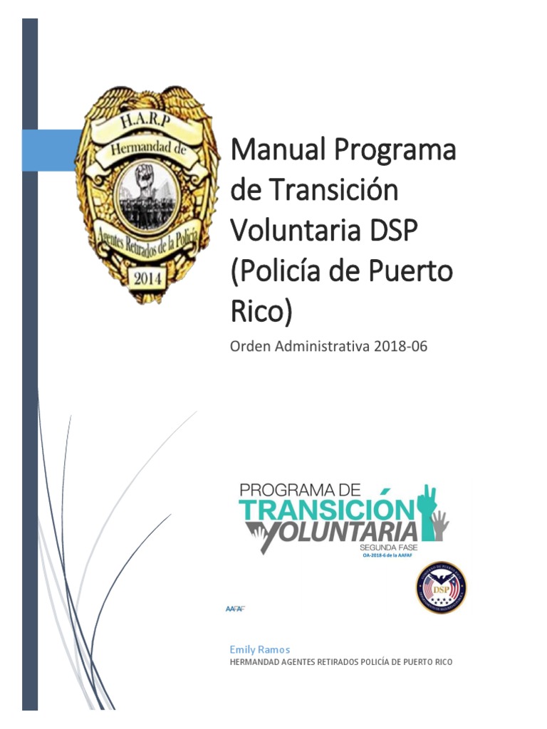 Manual de Transición Voluntaria DSP PR | PDF | Puerto Rico | Gobierno