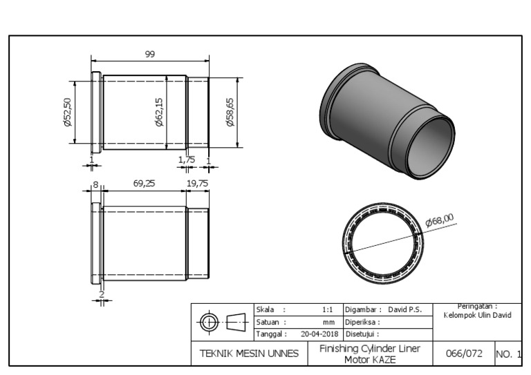 Gambar Finishing Cylinder Liner PDF PDF