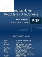 Perangkat Hukum Kedokteran Di Indonesia by Dr. Taufik