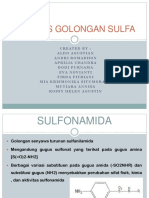 Analisis Golongan Sulfa