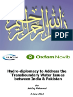 Hydro-diplomacy to Address the Transboundary Water Issues Between India and Pakistan