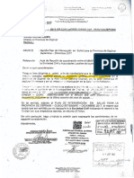 Carta de Ministerio de Salud a Municipalidad de Espinar