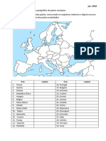 Localização Países Da Europa No Mapa