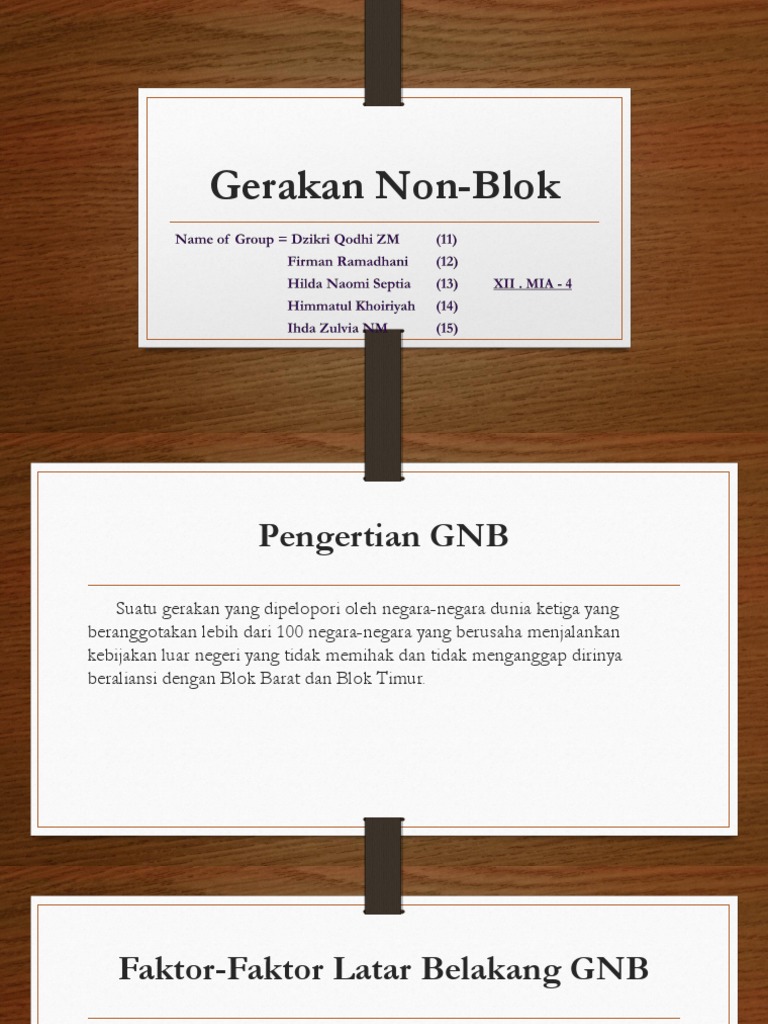Gerakan NonBlok Sejarah & Peran PDF