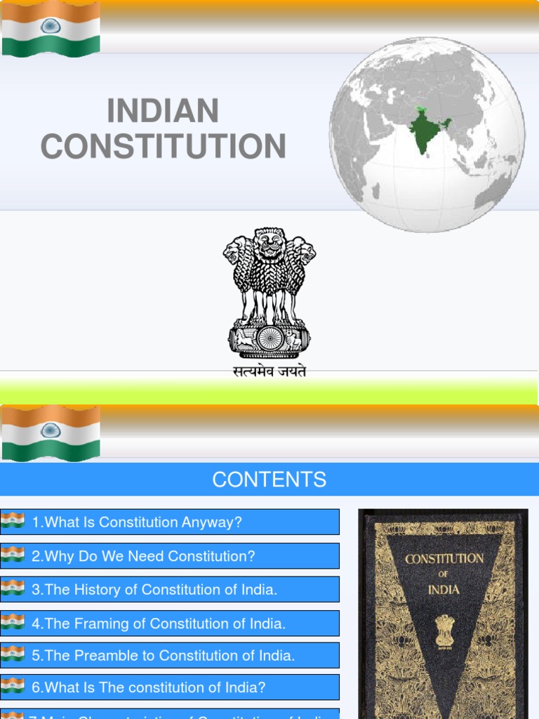 presentation on constitution of india