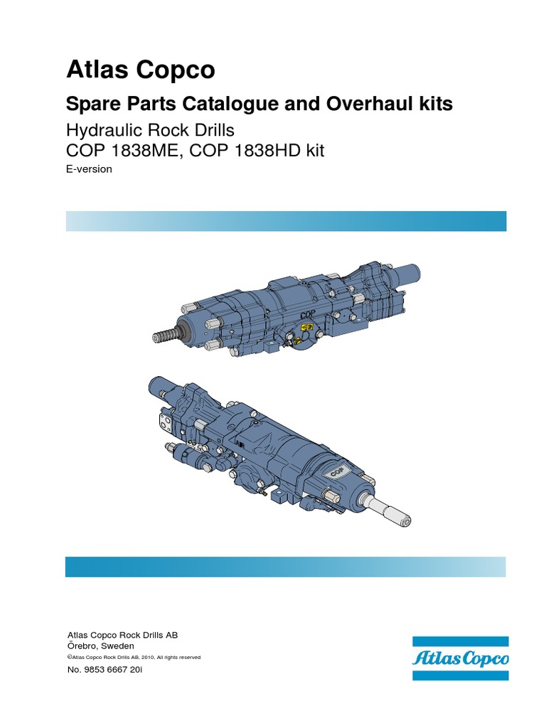 COP 1838ME COP 1838HD Kit Spare Parts | PDF | Washer (Hardware) | Machines