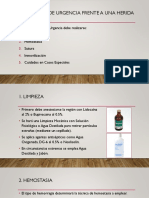 Conducta de Urgencia Frente A Una Herida