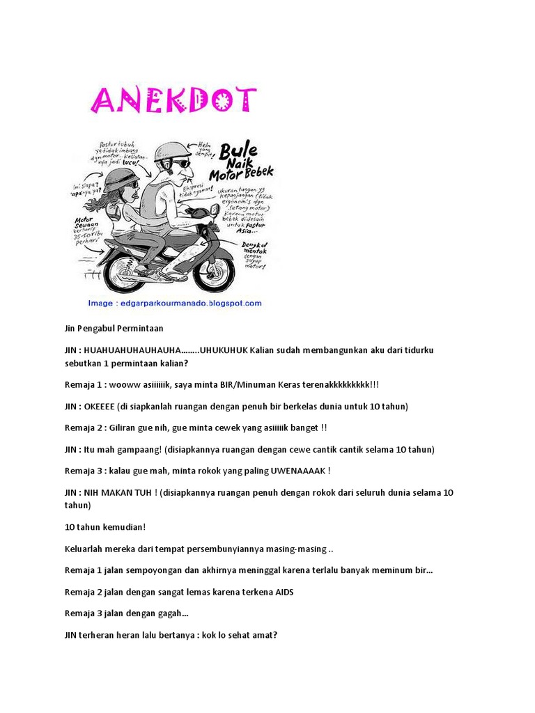 Teks Anekdot Teks Anekdot