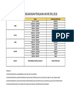 Jadual Pengawasan Penilaian Akhir 2018