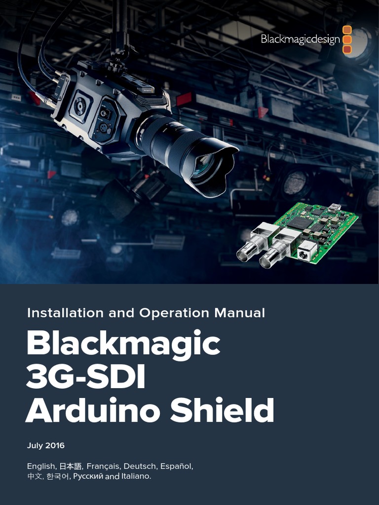 Blackmagic 3g Sdi Arduino Shield Manual Arduino Data Type