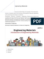 Introduction of Engineering Materials