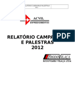 Relatório Campanha 2012