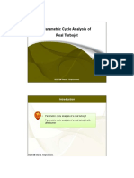 Parametric Cycle Analysis of Real Turbojet