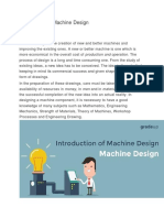 Introduction of Machine Design