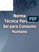 Norma Técnica Peruana Sal Para Consumo Humano