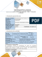 Guía de Actividades y Rúbrica de Evaluación - Fase 4 - Discusión y Reflexión