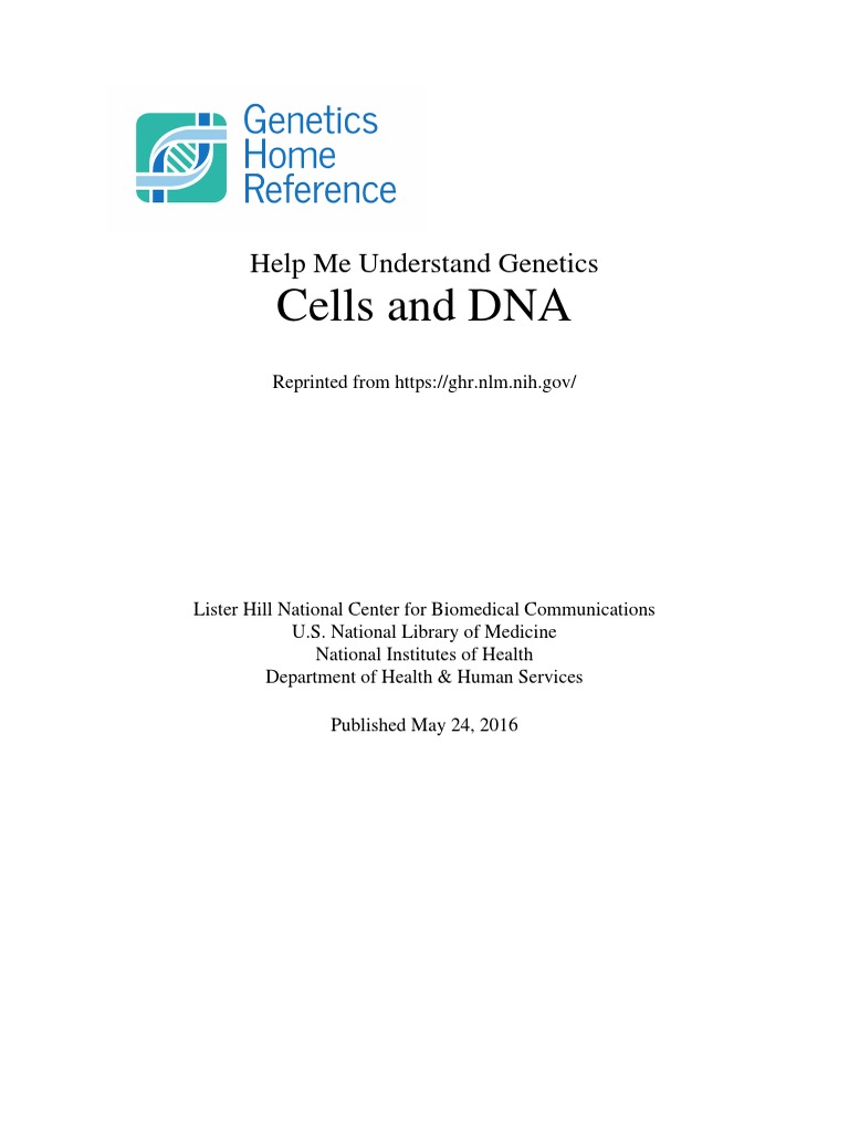 Understanding Cells and DNA Basics | PDF | Cell (Biology) | Gene