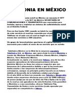 Telefonia en México Priscila Elizalde Alfaro