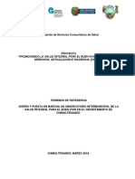 TDR Consultoría Observatorio Salud Sexual Ampliacion