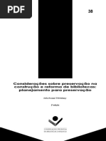 Considerações Sobre Preservação Na Construção e Reforma de Bibliotecas