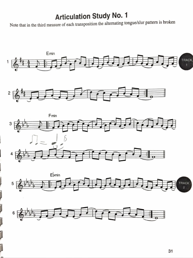 Jazz Articulation Exercises PDF