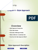 Leadership: Chapter 4 - Style Approach