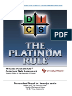 DISC Platinum Rule® Behavioral Style Assessment