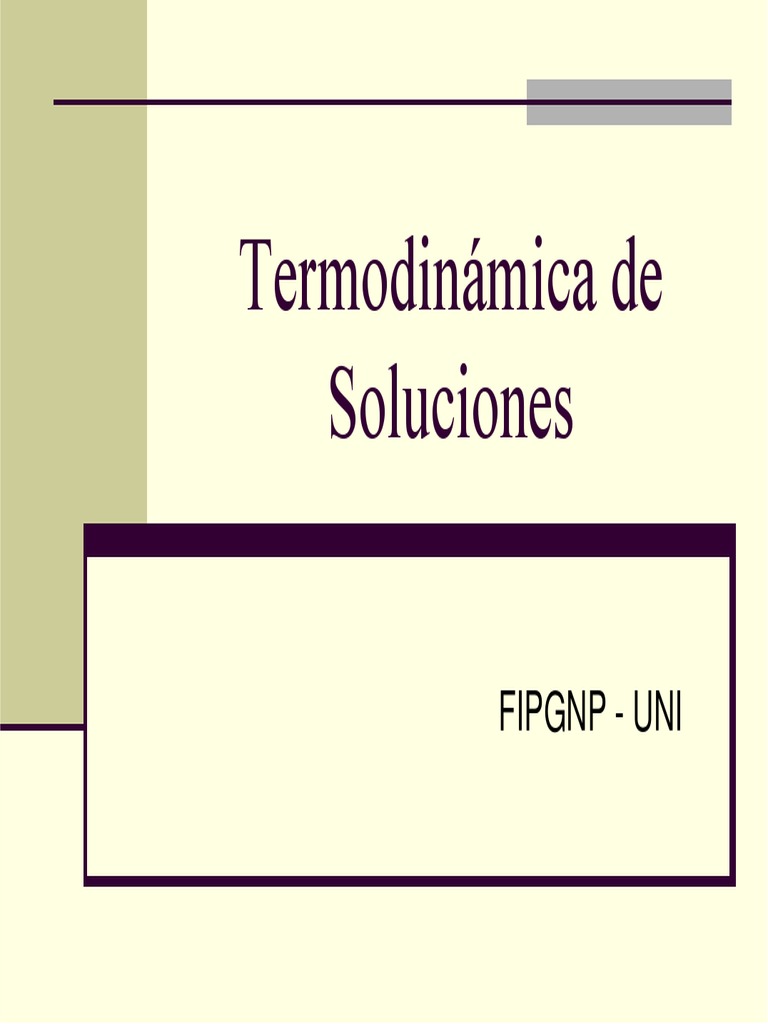Termodinamica de soluciones.pdf Termodinámica Ciencia de los Materiales