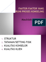 Faktor-Faktor Yang Mempengaruhi Proses Konseling