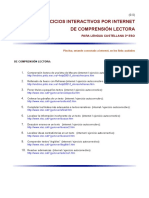 0.0. Ejercicios 3o ESO Interactivos COMPRENSION LECTORA PDF