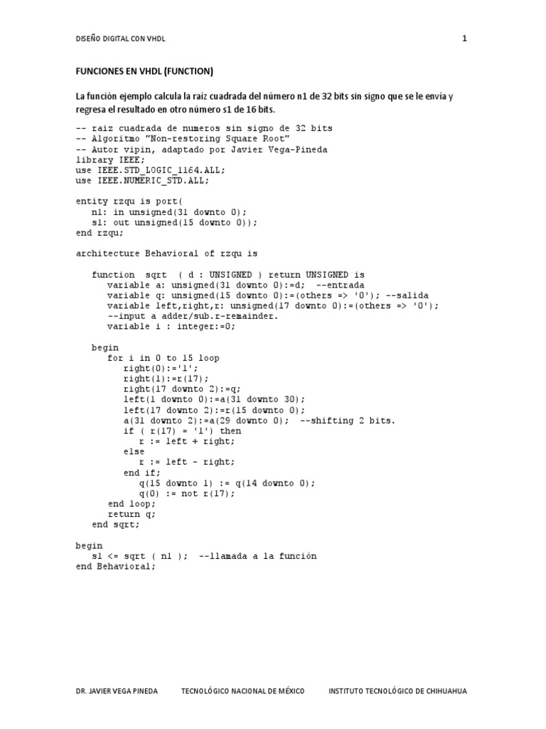 Vhdl Function文 | Vhdl Generate – QTPDY