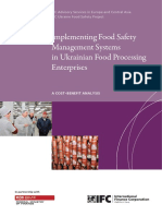 Ukranian Food Safety Cost Benefit Analysis