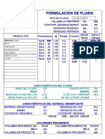 Formulación de Fluidos