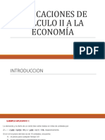 Aplicaciones de Cálculo II a La Economía