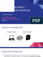 Nociones de PHP y Programación Back End