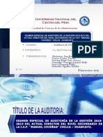 Examen de auditoría de la gestión 2010-2015 de la IEP Manuel Coveñas