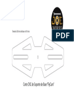 Corte CNC Soporte Base FlyCam 0.3x0.1cm