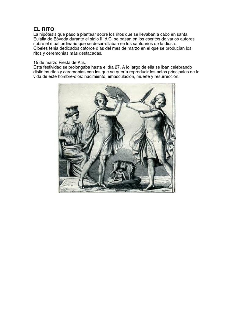 Ritos de Cibeles y el Taurobolio | PDF | Rituales | Religión y creencia