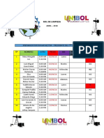 7mo Sem Primero de Abril Rol Delimpieza