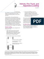 Vehicle and fire truck loading requirements for underground structures