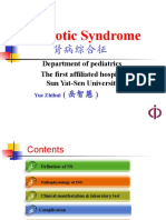Nephrotic Syndrome: Department of Pediatrics The First Affiliated Hospital Sun Yat-Sen University