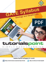 Gate Geology and Geophysics Syllabus