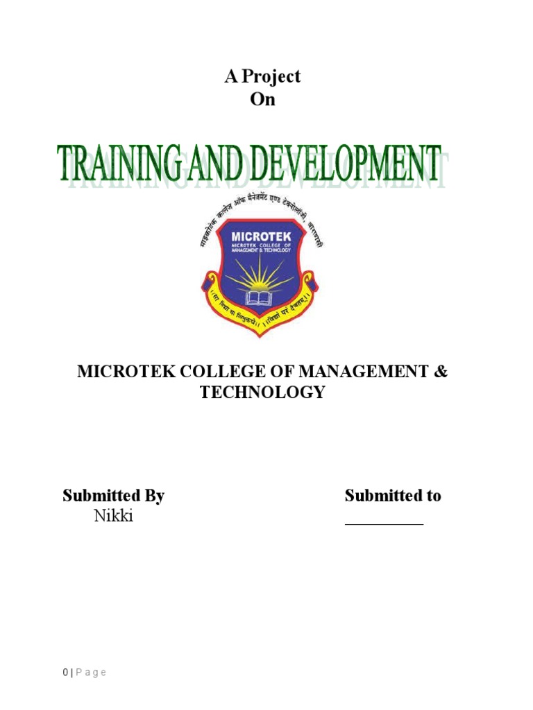 Training and Development in HRM | PDF | Employment | Human Resource ...