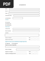 Leave Application Form