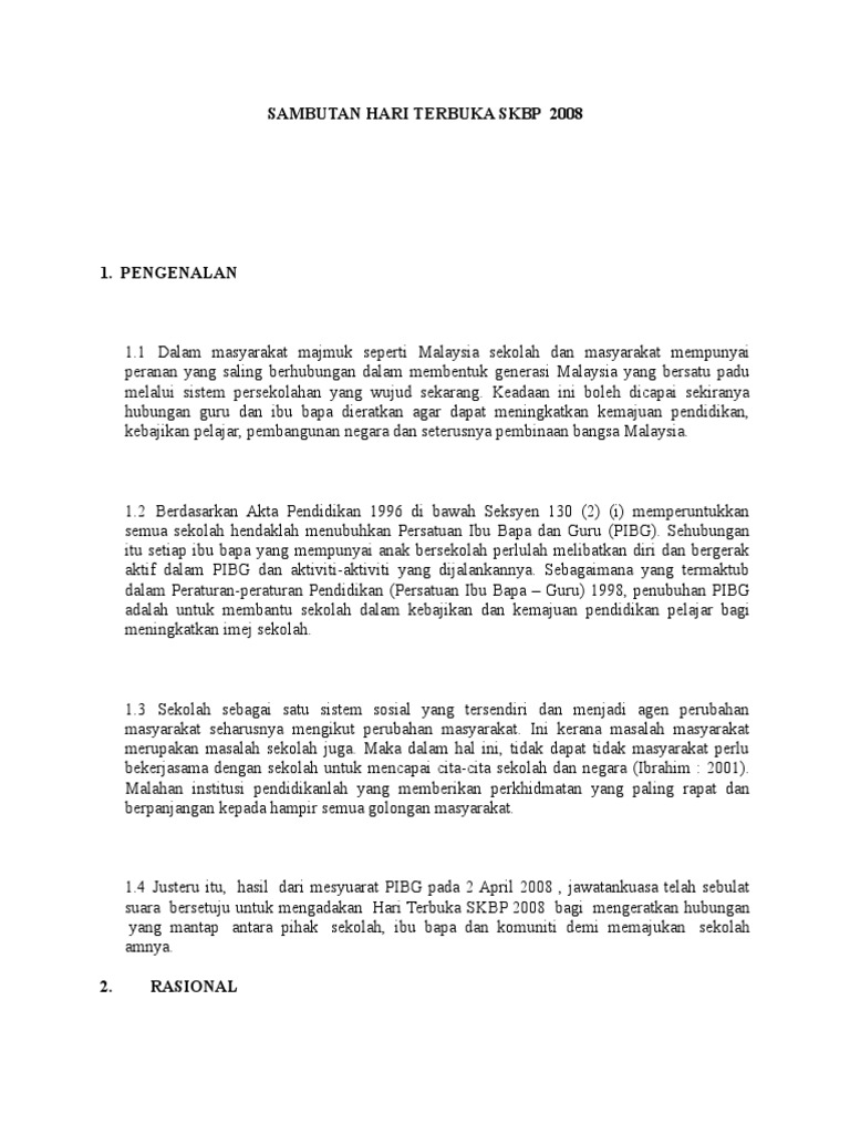 Kertas Hari Terbuka Pdf