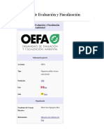 Organismo de Evaluación y Fiscalización Ambiental